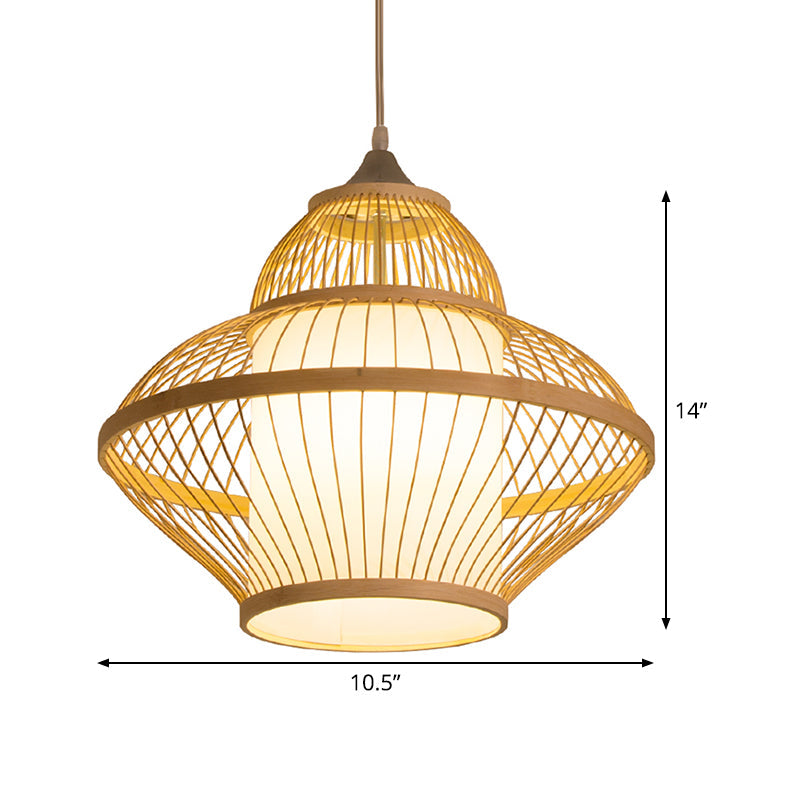 Curvy Pendant Lighting Japanese Bamboo 14