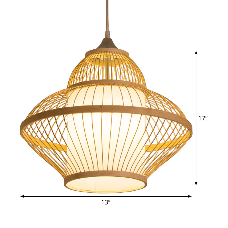 Curvy Pendant Lighting Japanese Bamboo 14