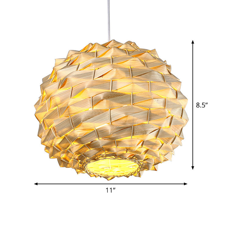 Round Ceiling Lamp Chinese Bamboo 11