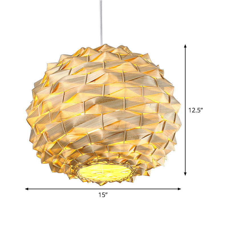 Round Ceiling Lamp Chinese Bamboo 11