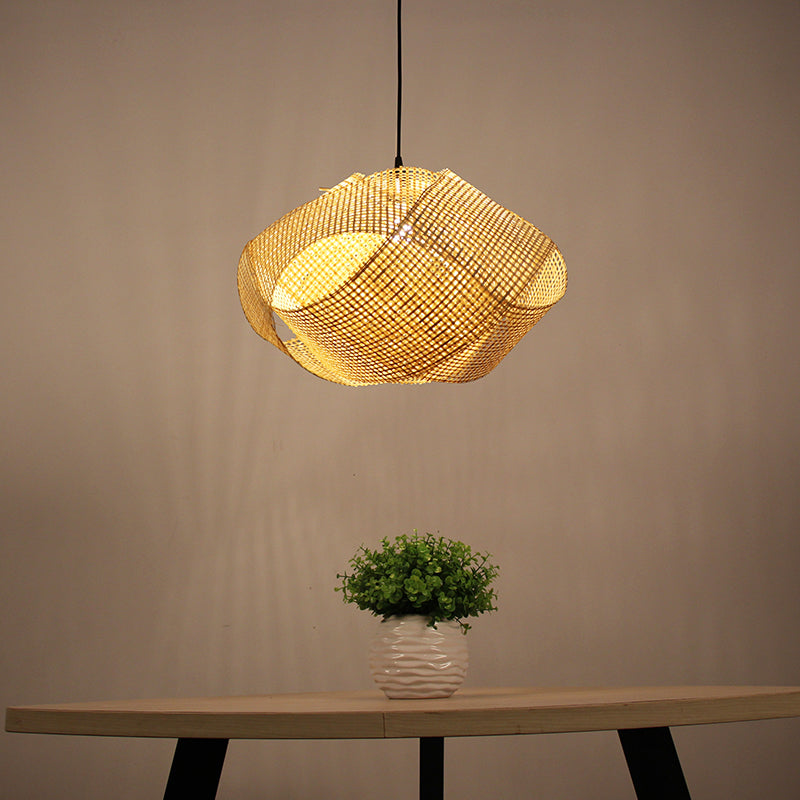 Swirl Down Lighting Japanese Bamboo 16