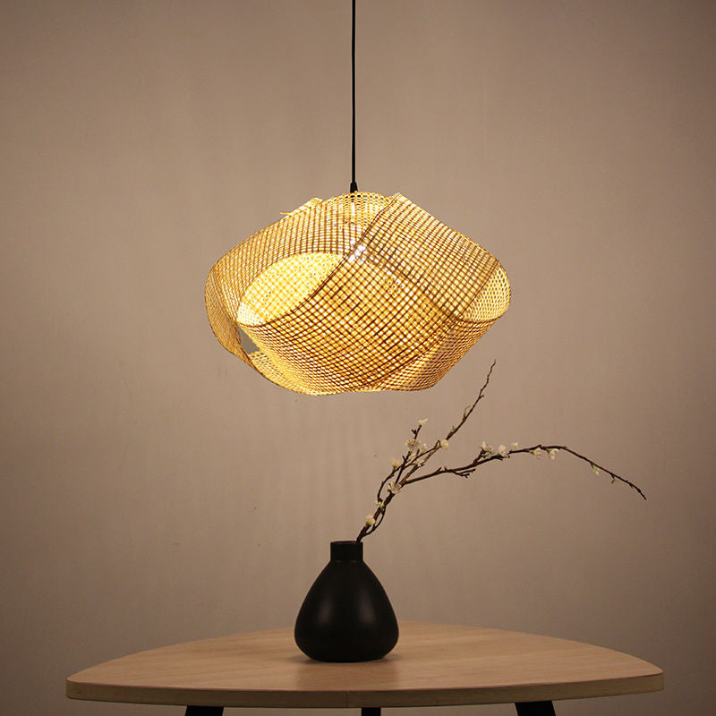 Swirl Down Lighting Japanese Bamboo 16