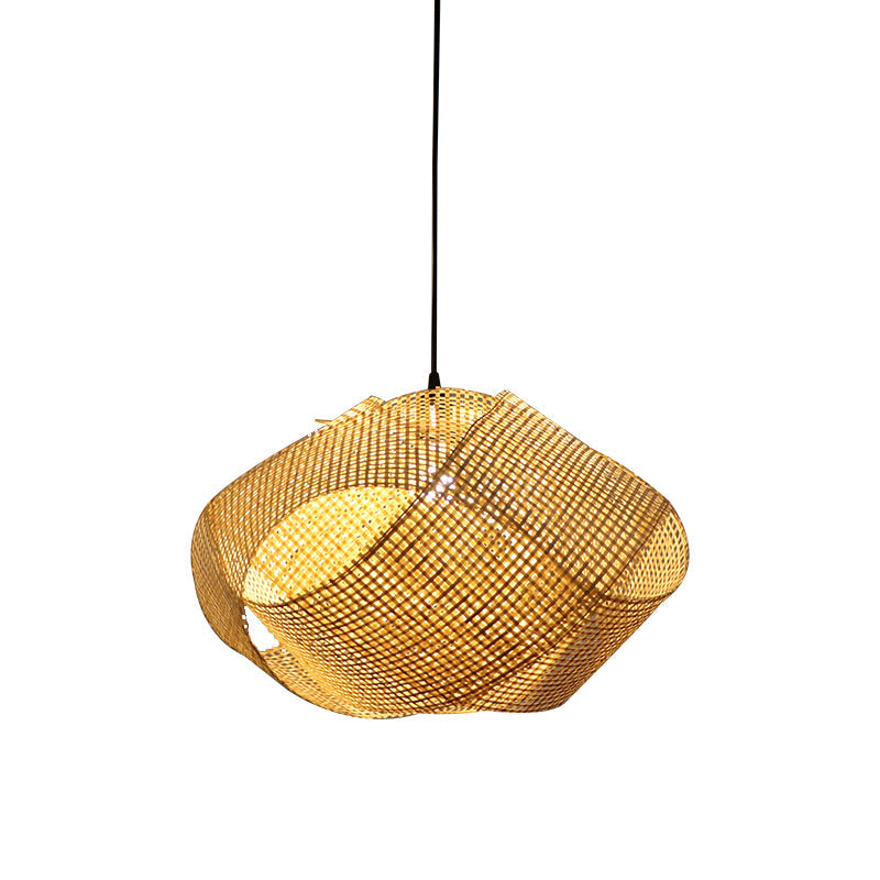 Swirl Down Lighting Japanese Bamboo 16