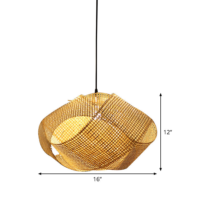 Swirl Down Lighting Japanese Bamboo 16