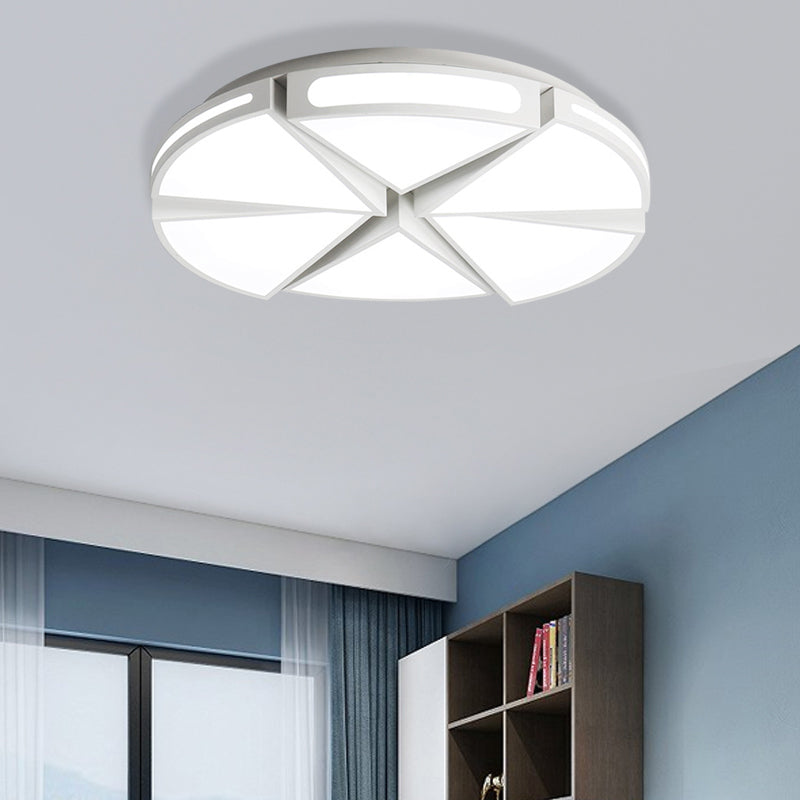 White/White and Black Round Ceiling Light for Kitchen, Metal 16