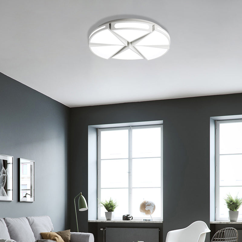 White/White and Black Round Ceiling Light for Kitchen, Metal 16