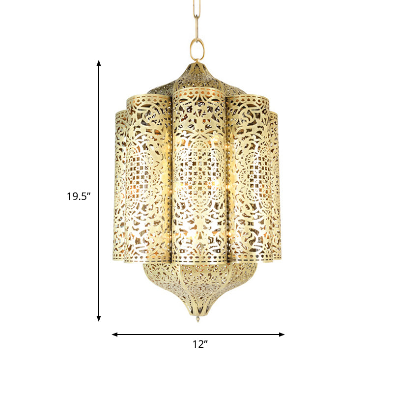 1 Head Curved Hanging Lamp Vintage Brass Metal Ceiling Pendant Light for Bedroom Clearhalo 'Ceiling Lights' 'Pendant Lights' 'Pendants' Lighting' 381565