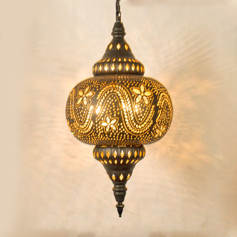 Carved Pendant Lighting Decorative 1 Head 8