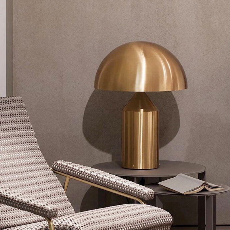 Hemisphere Nightstand Lamp Contemporary Metal 10