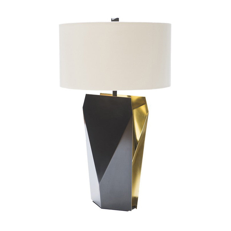 Contemporary 1 Bulb Task Lighting Black Cylinder Small Desk Lamp with Fabric Shade Clearhalo 'Lamps' 'Table Lamps' Lighting' 384510