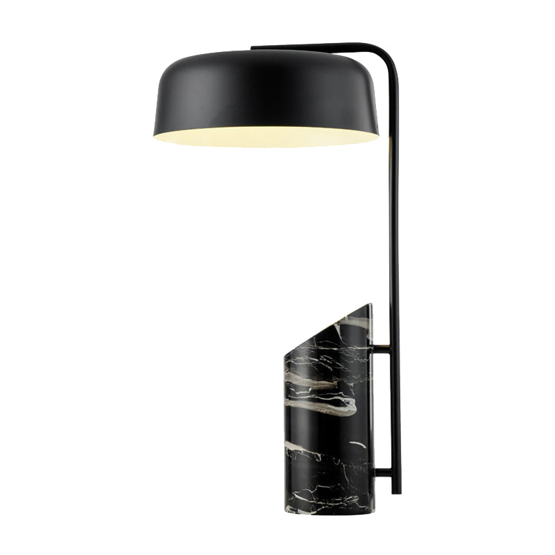 Contemporary 1 Head Task Lighting Black Drum Reading Book Light with Metal Shade Clearhalo 'Lamps' 'Table Lamps' Lighting' 384568