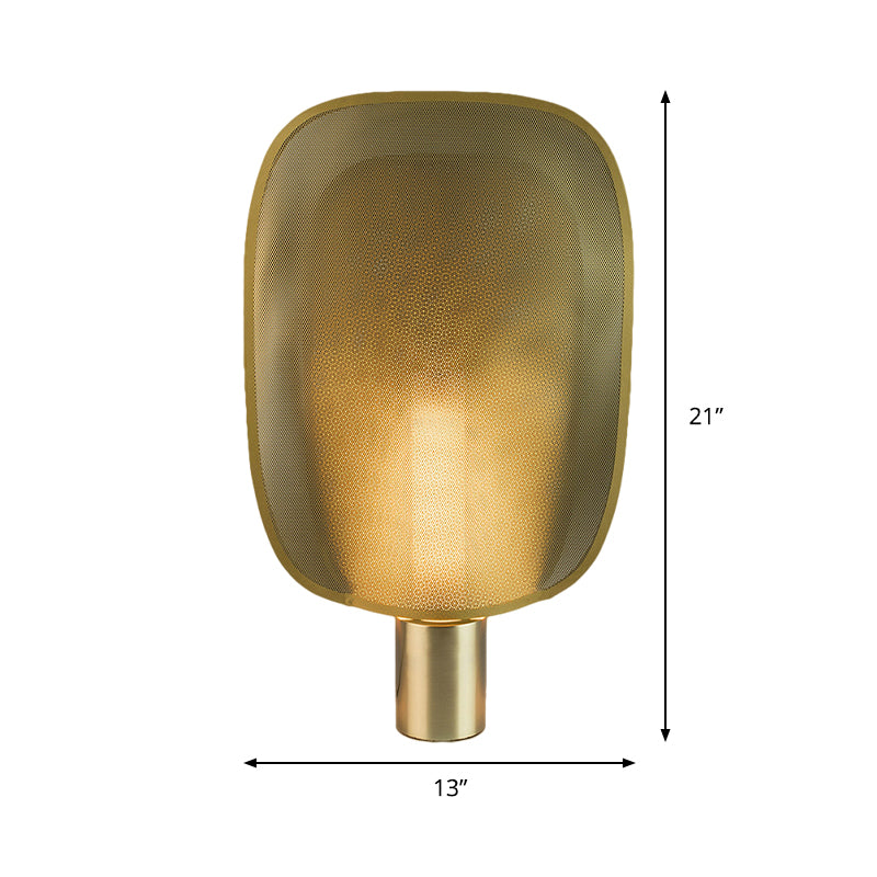 Oblong Task Lighting Contemporary Metal 1 Bulb Gold Reading Book Light, 9.5