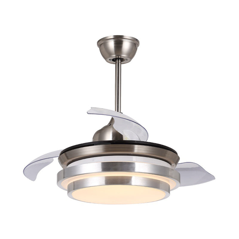 Modern Cascaded Circle Semi Flushmount 36