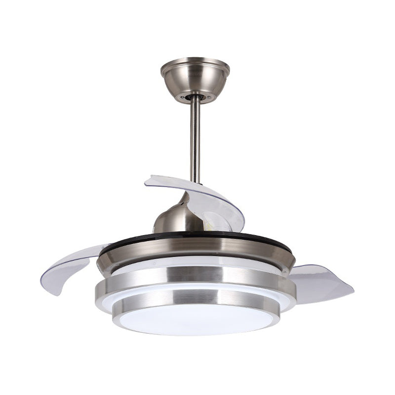 Modern Cascaded Circle Semi Flushmount 36