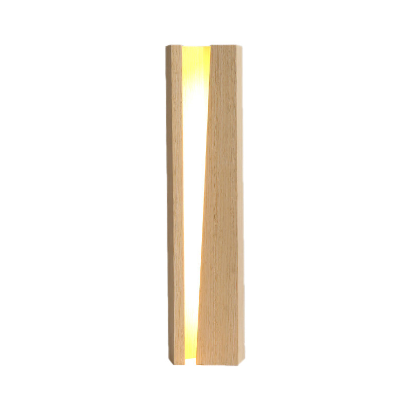 Modernism Shaded Task Lighting Wood LED Small Desk Lamp in Beige for Living Room Clearhalo 'Lamps' 'Table Lamps' Lighting' 402448