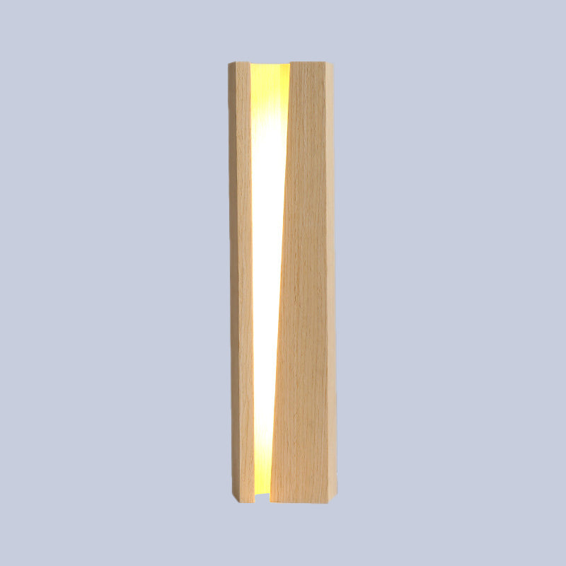 Modernism Shaded Task Lighting Wood LED Small Desk Lamp in Beige for Living Room Clearhalo 'Lamps' 'Table Lamps' Lighting' 402449