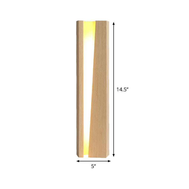 Modernism Shaded Task Lighting Wood LED Small Desk Lamp in Beige for Living Room Clearhalo 'Lamps' 'Table Lamps' Lighting' 402450