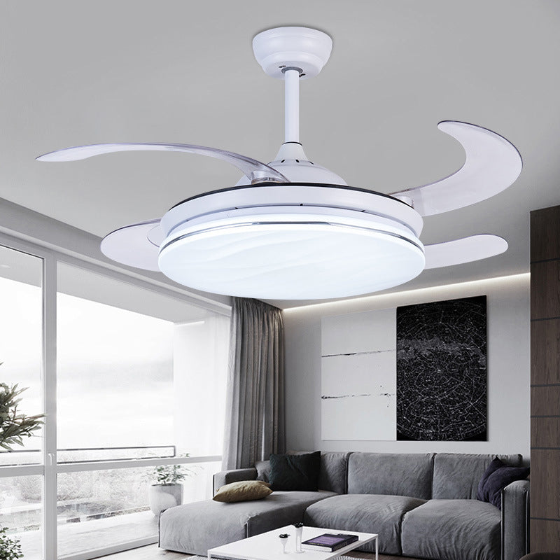 Acrylic White Pendant Fan Lamp Ring 36