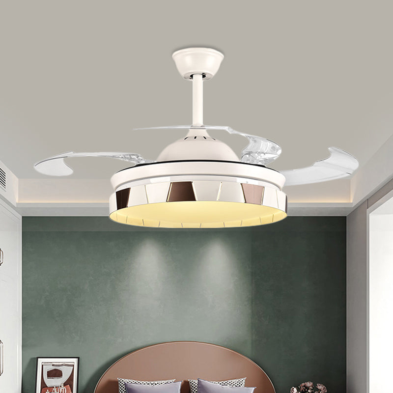 Circular Kitchen Hanging Fan Light Minimalist Metal LED 42