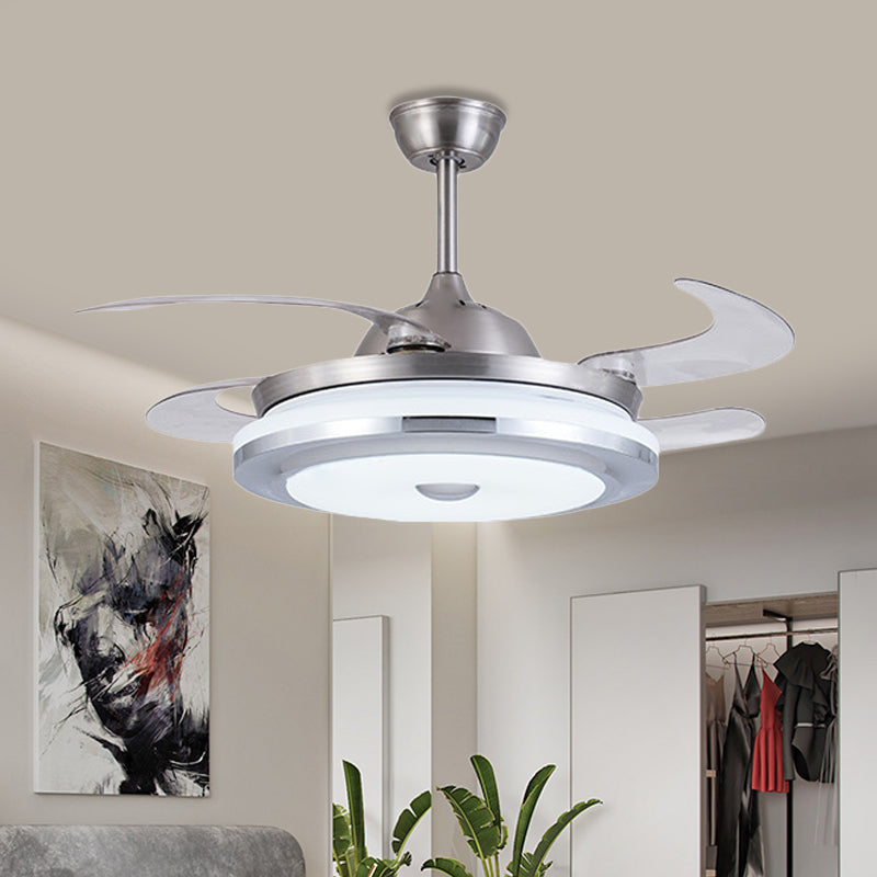 Metal Round Fan Light Modern 36