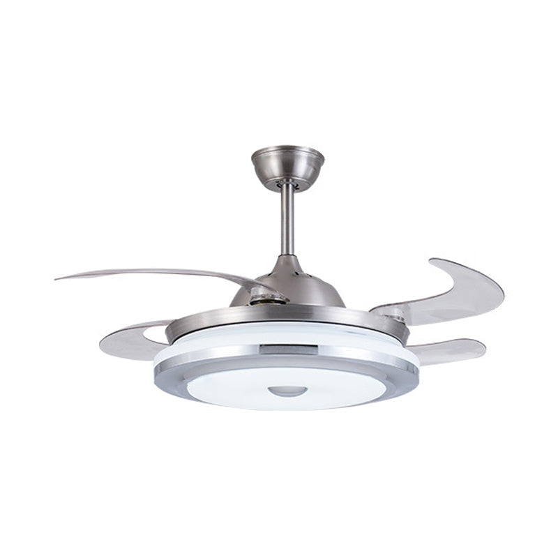 Metal Round Fan Light Modern 36