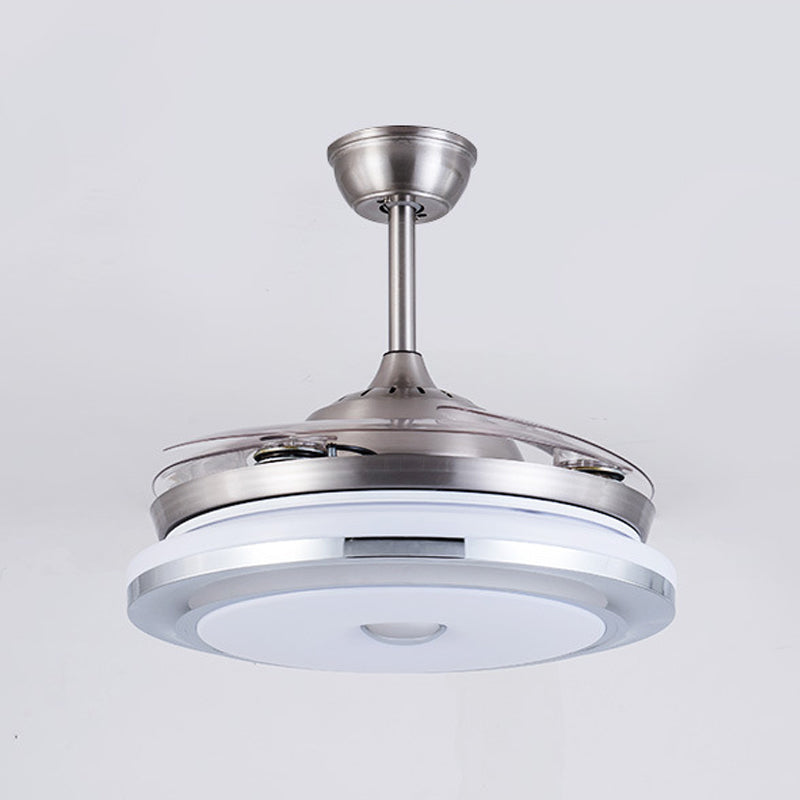 Metal Round Fan Light Modern 36