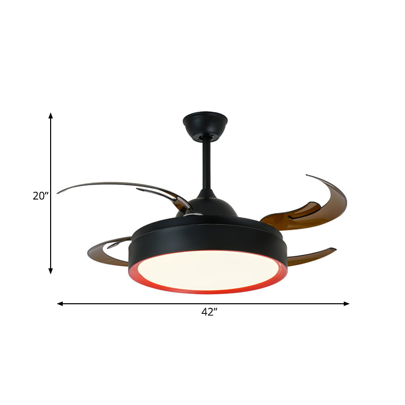 Simplicity Round Pendant Fan Lamp 42