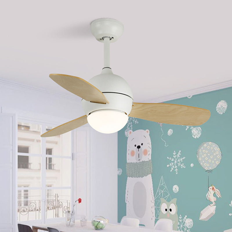 Dome Kids Bedroom Pendant Fan Lamp Metal 36