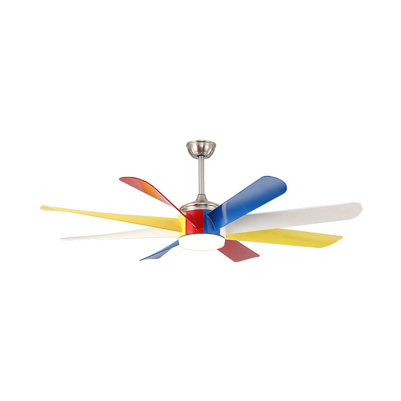 Contemporary Sputnik Pendant Fan Lamp Acrylic Living Room 60