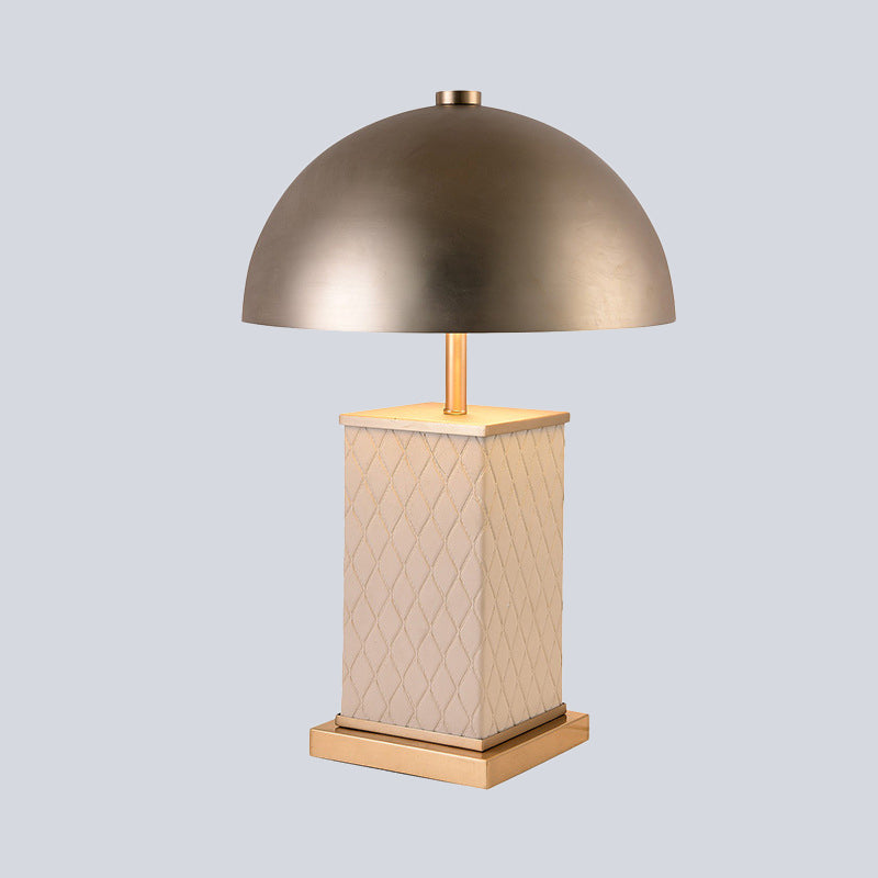 Gold Dome Nightstand Light Modernism 2 Heads Metal Night Table Lighting for Living Room Clearhalo 'Lamps' 'Table Lamps' Lighting' 405945