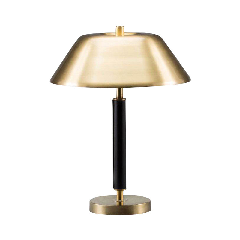 Gold Bowl Night Table Lighting Post-Modern 1 Head Metal Nightstand Lamp for Living Room Clearhalo 'Lamps' 'Table Lamps' Lighting' 406055