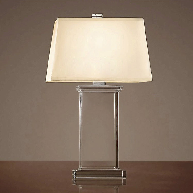 Rectangular Task Light Contemporary Clear Crystal 18