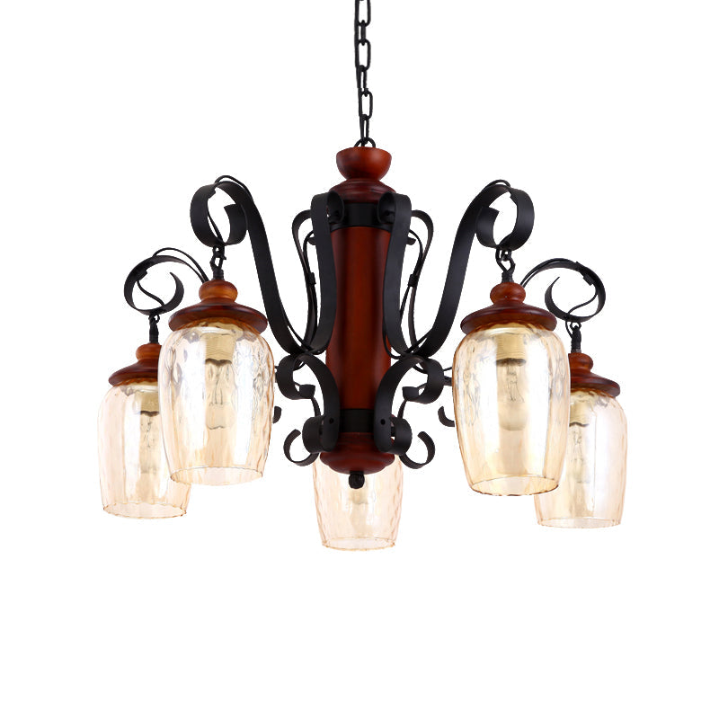 5 Lights Cylinder Ceiling Pendant Light with 27.5