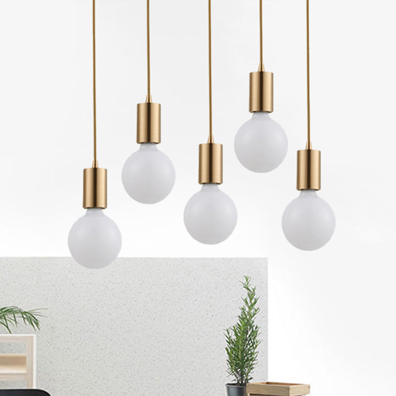 1 Light Bare Bulb Hanging Lamp Retro Vintage Brass Metal Indoor Pendant Lighting Clearhalo 'Art Deco Pendants' 'Cast Iron' 'Ceiling Lights' 'Ceramic' 'Crystal' 'Industrial Pendants' 'Industrial' 'Metal' 'Middle Century Pendants' 'Pendant Lights' 'Pendants' 'Tiffany' Lighting' 438968