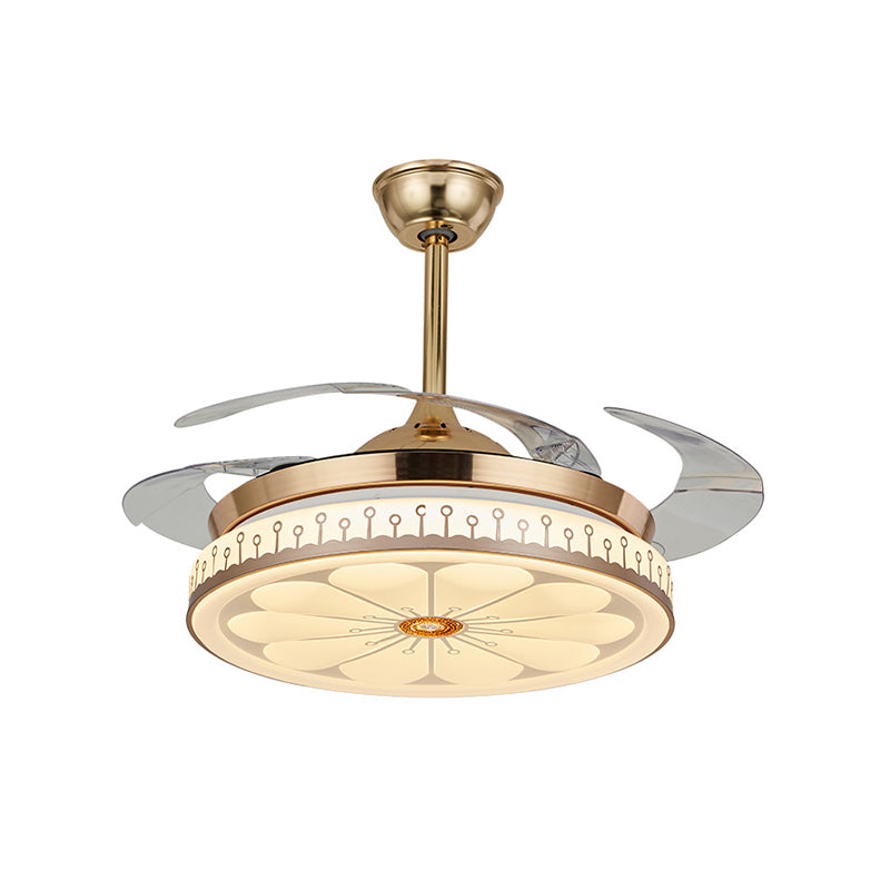 Circle Dining Room Semi Flush Contemporary Acrylic LED 42