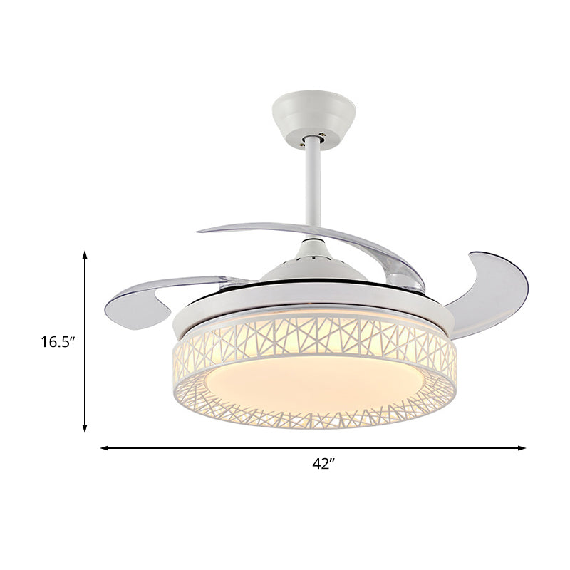 Acrylic Round Fan Lighting Minimalism LED 42