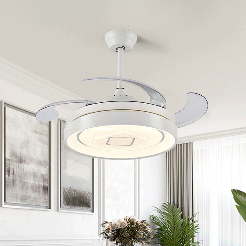 Circular Metal Semi-Flush Mount Modern LED 42