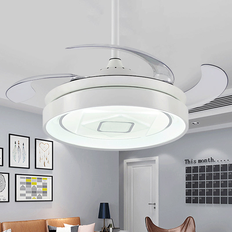 Circular Metal Semi-Flush Mount Modern LED 42