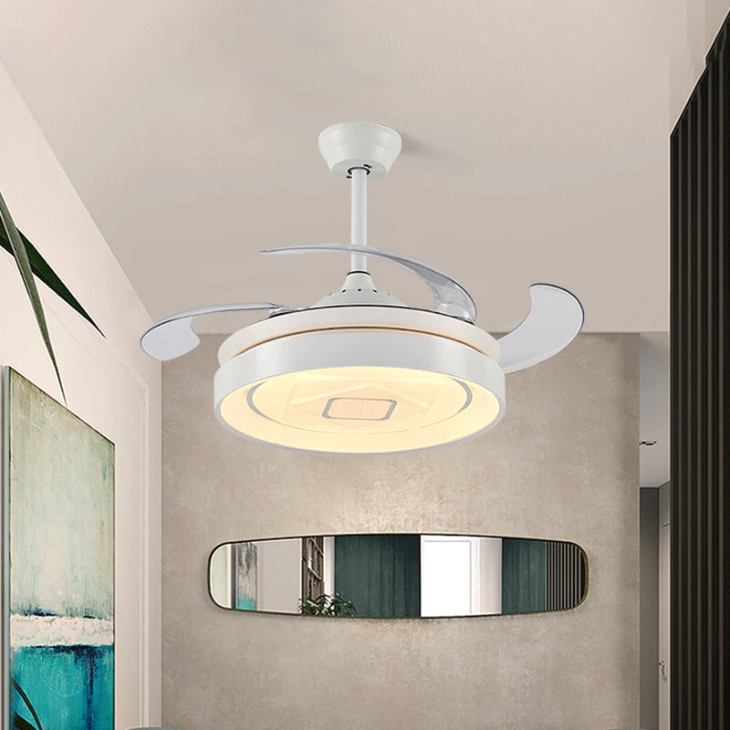 Circular Metal Semi-Flush Mount Modern LED 42