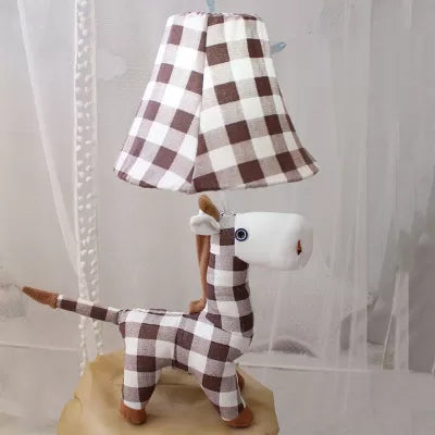 Animal Child Bedroom Desk Lamp Fabric One Light Modern Lovely Table Light Brown Clearhalo 'Lamps' 'Table Lamps' Lighting' 47920