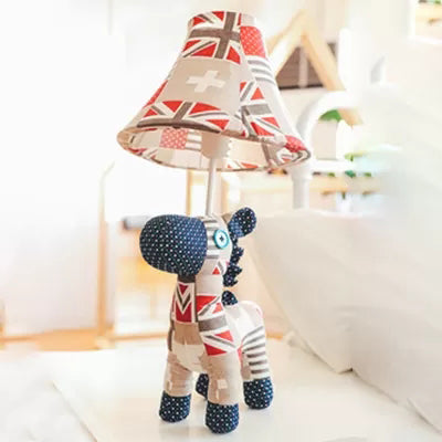 Animal Child Bedroom Desk Lamp Fabric One Light Modern Lovely Table Light Beige Clearhalo 'Lamps' 'Table Lamps' Lighting' 47921