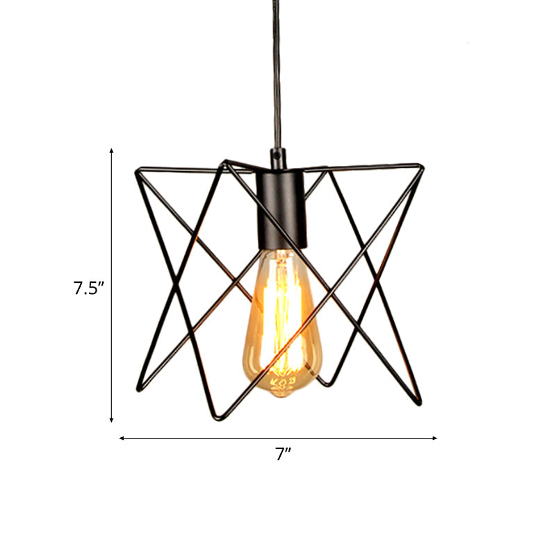 Metal Geometric Ceiling Lighting Industrial 7