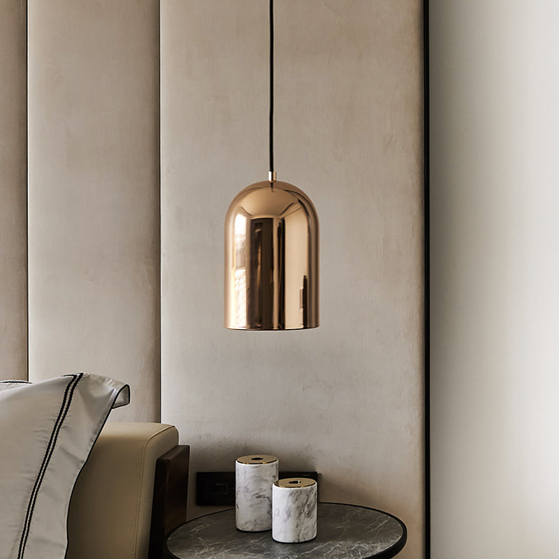 Post Modern 1-Head Suspension Light with Metal Shade Gold Bell Pendant Lamp Fixture over Dining Table Clearhalo 'Ceiling Lights' 'Modern Pendants' 'Modern' 'Pendant Lights' 'Pendants' Lighting' 518843