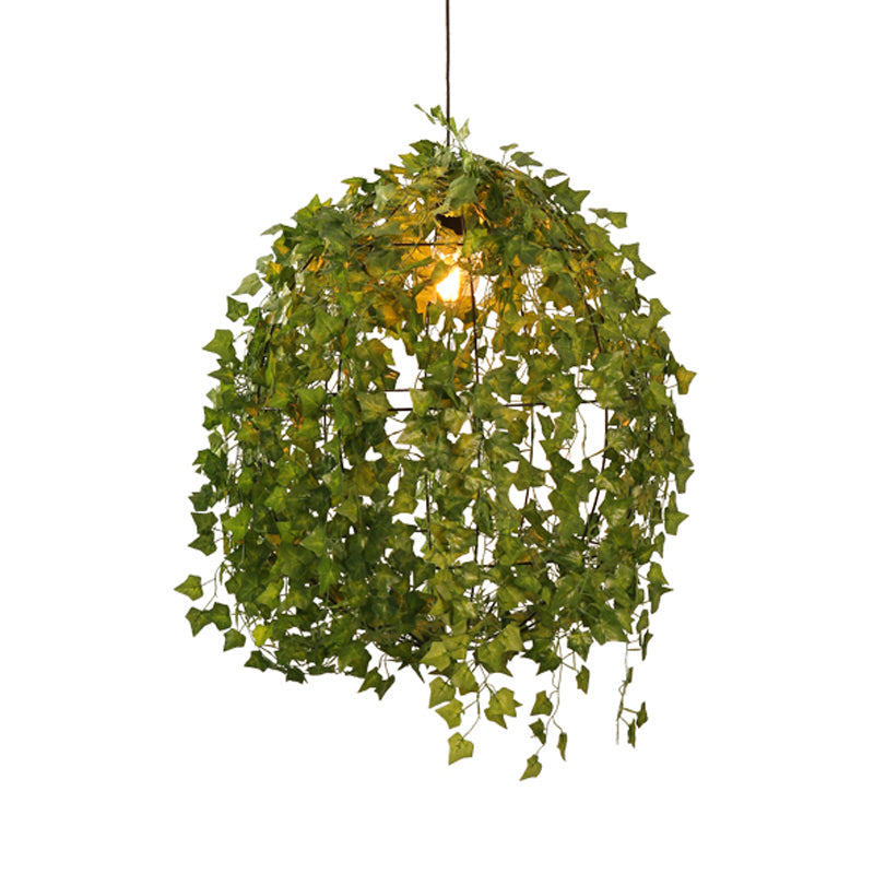 Sphere Restaurant Plant Suspension Lamp Industrial Metal 12