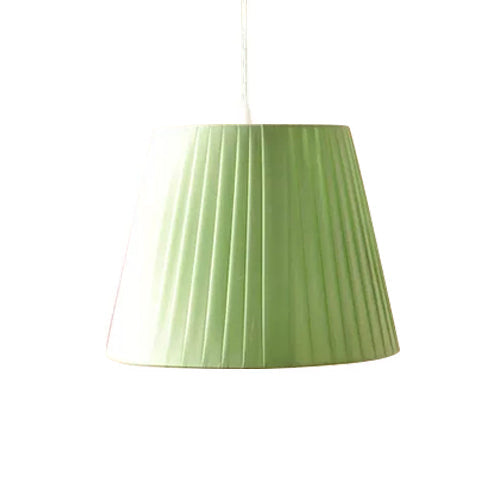 Undertint Fold Tapered Shade Hanging Light 1 Light Fabric Pendant Light for Dining Room Green Clearhalo 'Ceiling Lights' 'Pendant Lights' 'Pendants' Lighting' 52401_07ff1f1e-e9dc-45ee-8446-7ae1aec414fa