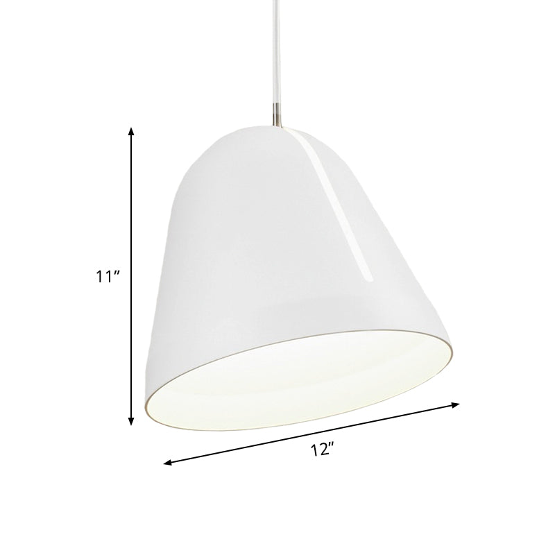 Modernism 1 Head Ceiling Lighting with Aluminum Shade White Dome Hanging Lamp Fixture Clearhalo 'Ceiling Lights' 'Modern Pendants' 'Modern' 'Pendant Lights' 'Pendants' Lighting' 536652