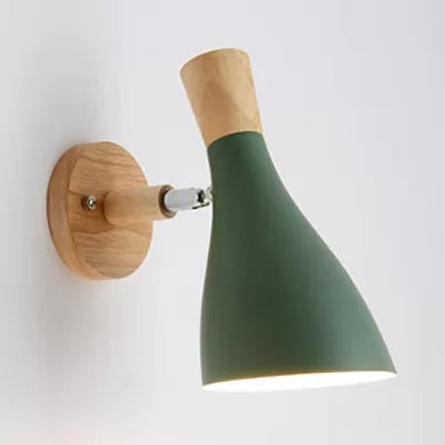 Rotatable Nordic Bottle Wall Sconce 1 Head Metal Wall Lamp for Kid Bedroom Green Clearhalo 'Wall Lamps & Sconces' 'Wall Lights' Lighting' 54133