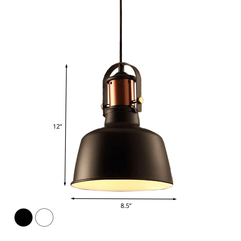 Metallic Barn Ceiling Pendant Vintage Style 1 Light Restaurant Ceiling Pendant Lamp with 47