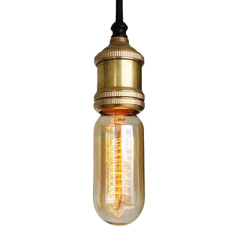 1 Head Ceiling Lighting Retro Stylish Metallic Mini Hanging Light Fixture with Adjustable Cord in Brass Clearhalo 'Art Deco Pendants' 'Cast Iron' 'Ceiling Lights' 'Ceramic' 'Crystal' 'Industrial Pendants' 'Industrial' 'Metal' 'Middle Century Pendants' 'Pendant Lights' 'Pendants' 'Tiffany' Lighting' 601552