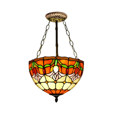 Orange Bowl Pendant Light 12